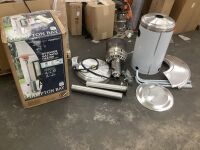 Hampton Bay 48000 BTU Stainless Steel Propane Standing Patio Heater with Wheels