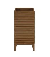 Swiss Madison Cascade 18 in. W x 18.5 in. D x 35 in. H Bath Vanity Cabinet without Top in Brown Oak