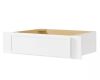 Hampton Bay Leyton 30 in. W x 21 in. D x 7.5 in. H Ready To Assemble Plywood Slim Shaker Knee Drawer Base Cabinet in Alpine White