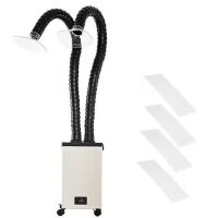 VEVOR Solder Fume Extractor, 150W 165CFM with 3-Stage Filters, 3-Speed Adjustable Absorber for Soldering
