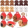 12 Pcs Mini Plush Puppy Toys