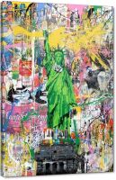 Statue of Liberty Graffiti Wall Art, 28" x 44"