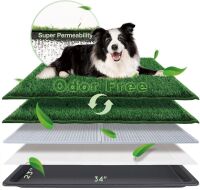 Dog Grass Pad with Tray Large 34&rsquo;&rsquo;&times;23&rsquo;&rsquo;