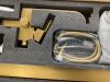 Solid Brass Floor Mount Standing Tub Filler Brushed Brass High Flow Rate Swivel Spout with Hand Shower - 3