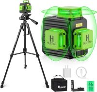 Huepar 3x360&deg; High Brightness Green Laser Leveler Tool with 47" Tripod