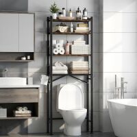GloTika Over-The-Toilet Storage Cabinet with Adjustable Shelf, 4-Tier