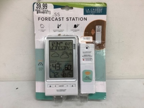 Wireless Forecast Station, Appears New, Sold as is