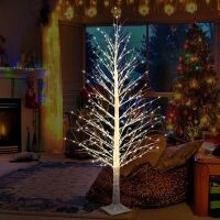 6FT LED Christmas Birch Tree