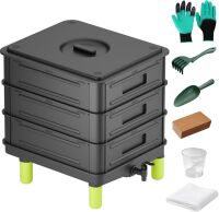 3-Layer 50L Worm Compost Bin