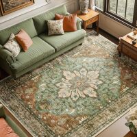 Washable Area Rug, 8 x 10