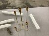 5-Candle Cast Iron Metal Candelabra 15" - 3