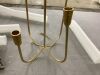 5-Candle Cast Iron Metal Candelabra 15" - 5