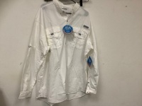 Mens Columbia Bahama Long Sleeve, 2XT, Appears New
