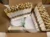 350PCS White and Gold Plastic Plates for 50 Guests, Disposable Dinnerware Set Includes 100 Disposable Plates, 150 Gold Silverware, 50 Cups, 50 Napkins for Party, Wedding - 2