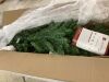 9' Prelit Spruce Pencil Christmas Tree w/ Incandescent Lights - 2