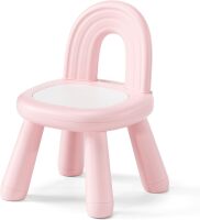 Toddler Chair, Sturdy Anti-Tip Kids Chair, Lightweight Small Plastic Child Chair for Toddlers 1-3, Rainbow Backrest Ergonomic Design