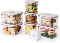 Premium Airtight Food Storage Container. Special Edition Mercury Color. 7pcs Container Set. Patented Double Silicone Lining, 100% Leak Proof, BPA-FREE