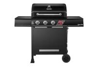 Dyna-Glo 4-Burner Propane Gas Grill in Matte Black with TriVantage Multifunctional Cooking System