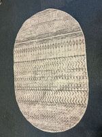 Oval Rug, Bodrum, 4x6, Dark Gray