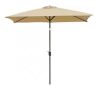 10 ft. Aluminum Outdoor Market Patio Umbrella with Push Button Tilt in Tan