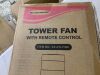 COWSAR 36 in. 3 Speed 11.81 in W Digital Oscillating Standing Bladeless Tower Fan with 12H Timer Remote Control in Pink - 3