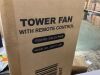 COWSAR 36 in. 3 Speed 11.81 in W Digital Oscillating Standing Bladeless Tower Fan with 12H Timer Remote Control in Pink - 5