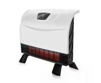 HEAT STORM Phoenix Floor to Wall Electric 1500W Convection/Radiant Infrared Quartz Compact Heater with Thermostat/Overheat Sensor
