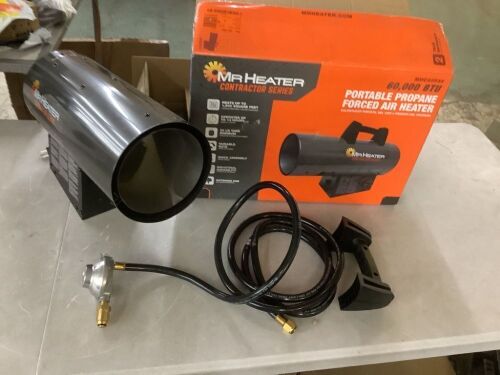 Mr. Heater Contractor Series 60,000 BTU Forced Air Propane Outdoor Space Heater with 10 ft. Hose and Regulator