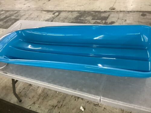 48in Kids Toboggan Snow Sled Board w/ Pull Rope, Curved Edges