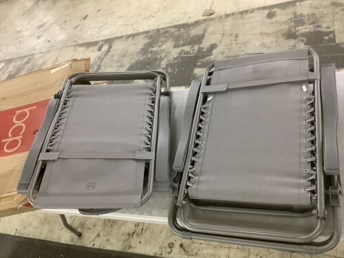 Set of 2 Adjustable Zero Gravity Patio Chair Recliners w/ Cup Holders