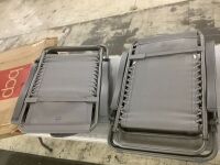 Set of 2 Adjustable Zero Gravity Patio Chair Recliners w/ Cup Holders