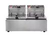 VEVOR 18.2 qt. Capacity Commercial Electric Deep Fryer, Removable Lid, Adjustable Thermostat