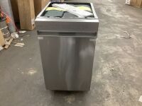 Sharp 18 in. Front Control Standard Built-In Stainless Steel Dishwasher with 3rd Rack 47 dBA Energy Star Certified - Dented, Door Functions Properly