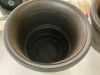 Lot of (2) Vigoro Sutter Creek Large Brown Resin Planter (21.8 in. L x 21.8 in. W x 16.1 in. H) - 3