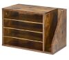 VEVOR Literature Organizer with 4 Compartments, Detachable Shelves, 11.02 in. H x 9.25 in. W