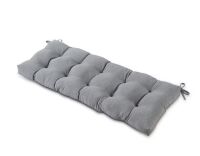 Greendale Home Fashions 51 in. x 18 in. Heather Gray Rectangle Outdoor Bench Cushion