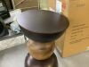 ZUO Tripoli 14.0 in. W Bronze Metal Top 20.3 in. H Round Iron End Table - Bent - 3