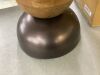 ZUO Tripoli 14.0 in. W Bronze Metal Top 20.3 in. H Round Iron End Table - Bent - 4