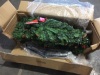 7.5' Pre-Lit Spruce Pencil Christmas Tree w/ Berries, Pine Cones 