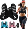 Weighted Vest for Women Men, Adjustable Weight Vest with Reflective Stripes for Workout, Strength Training, Running, Fitness, Muscle Building, Weight Loss, Rucking Vest With Phone Pouch