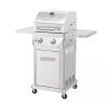 Nexgrill 2 Burner Stainless Steel Propane Gas Grill with Folding Side Shelves