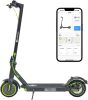 Electric Scooter for Adults, Folding E Scooter with 350W/500W Motor 19Mph Top Speed 18 Miles Long Range, 8.5" Solid Tires Portable Commuting Motorized Kick Scooters Double Braking System - Green