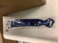 Zipper Necktie, Case Pack, Blue (144 Count)