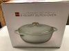 Cast-Iron Dutch Oven Kitchen Cookware w/ Enamel, Handles - 6qt - 2