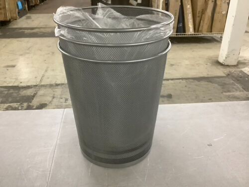 Lot of (3) 5 gal. Round Silver Trash Can