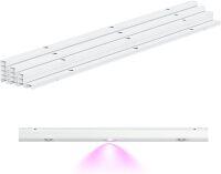 APPECK 13PCS Track Kit for Permanent Outdoor Lights, 50ft Tracks Channel, Only Compatible with C5111 Outdoor Permanent Eave Lights, White