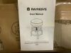 Raynesys Bonded Leather Upholstered Round Barstool, 2 pack - Incomplete Hardware - 2