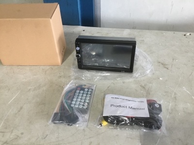 7010B 2 Din Car Video Player 7" Touch Screen MP5 Bluetooth FM Radio Player USB TF AUX, Rear View Camera 