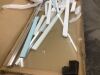 Frameless Pivot Shower Door 33-34" W x 72" H, 1/4" Clear Tempered Glass, Brushed Nickle - 3