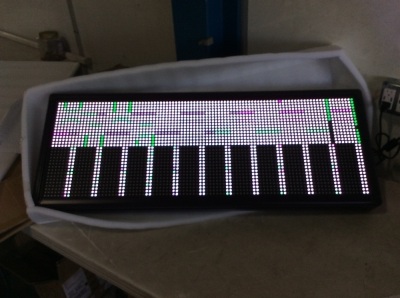 LED Scrolling Sign 40 x 15 Inch Full Color Programable For Advertising 